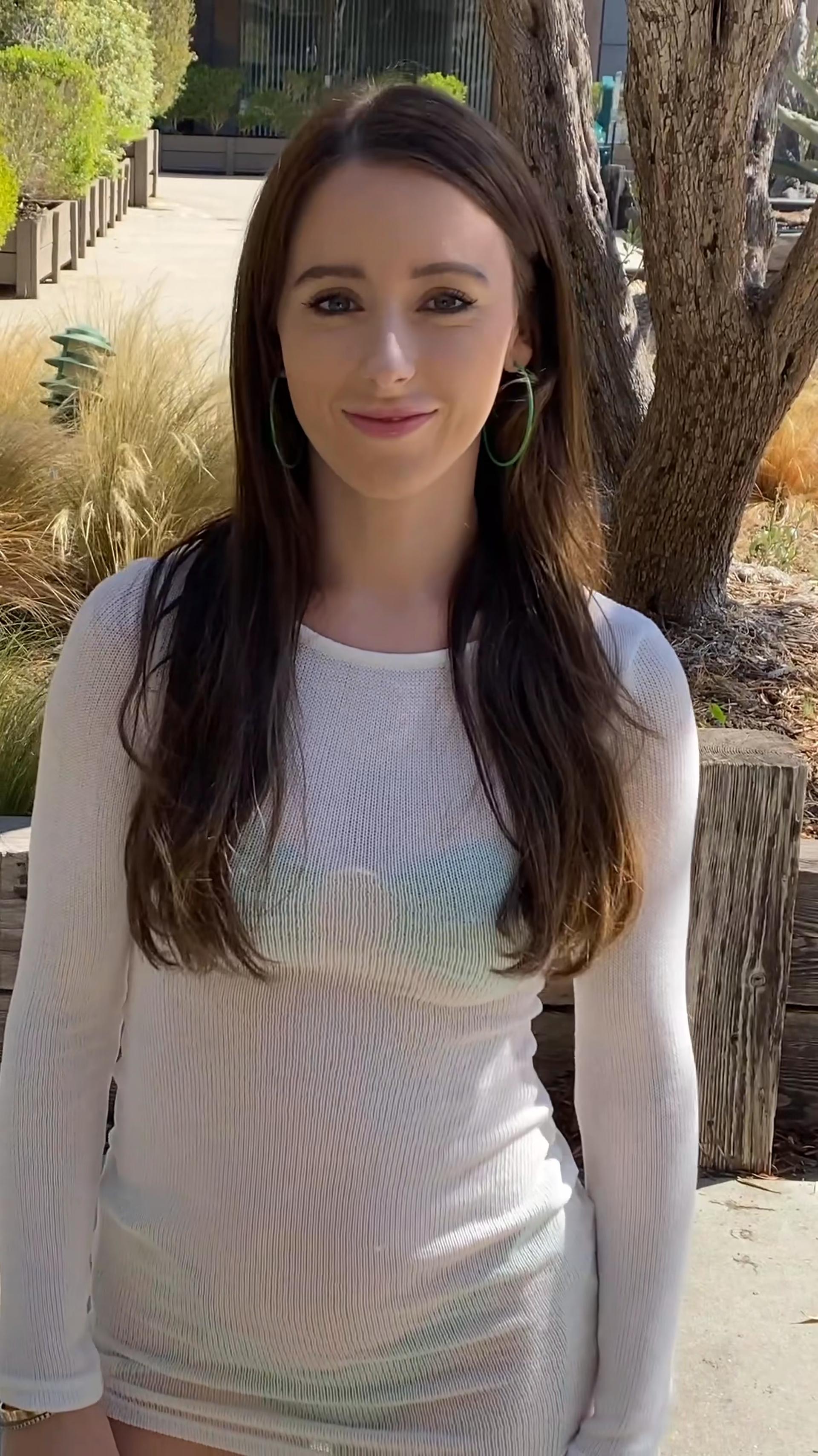 Charley Reels - Stunning Woman in White Outfits Captivating the Camera